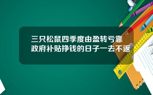 三只松鼠四季度由盈转亏靠政府补贴挣钱的日子一去不返