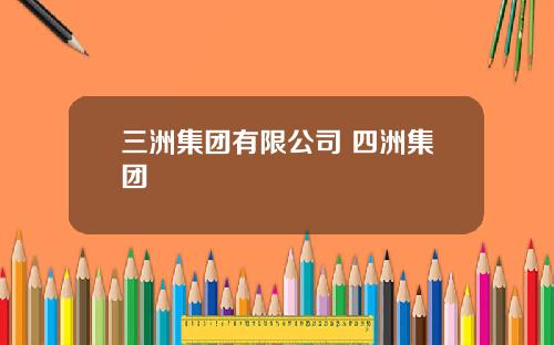 三洲集团有限公司 四洲集团