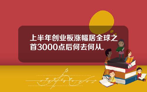 上半年创业板涨幅居全球之首3000点后何去何从.