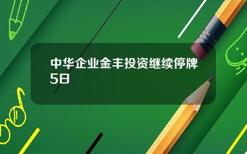 中华企业金丰投资继续停牌5日