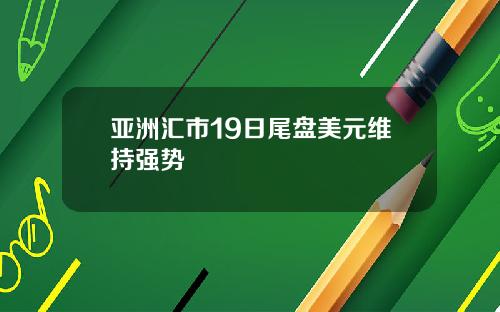 亚洲汇市19日尾盘美元维持强势