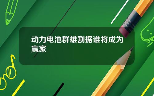 动力电池群雄割据谁将成为赢家