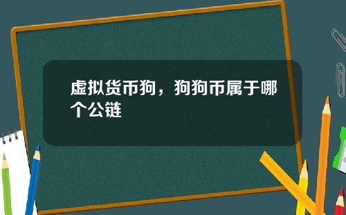 虚拟货币狗，狗狗币属于哪个公链