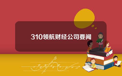 310领航财经公司要闻