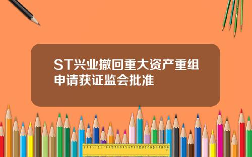 ST兴业撤回重大资产重组申请获证监会批准