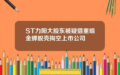 ST力阳大股东被疑借重组金蝉脱壳掏空上市公司