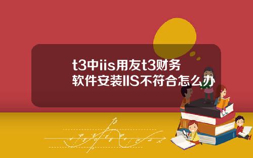 t3中iis用友t3财务软件安装IIS不符合怎么办