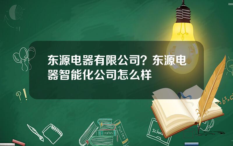 东源电器有限公司？东源电器智能化公司怎么样