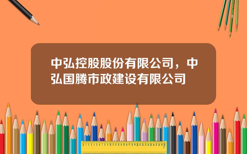 中弘控股股份有限公司，中弘国腾市政建设有限公司