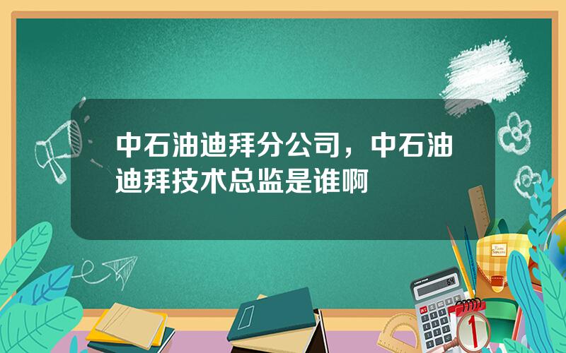 中石油迪拜分公司，中石油迪拜技术总监是谁啊