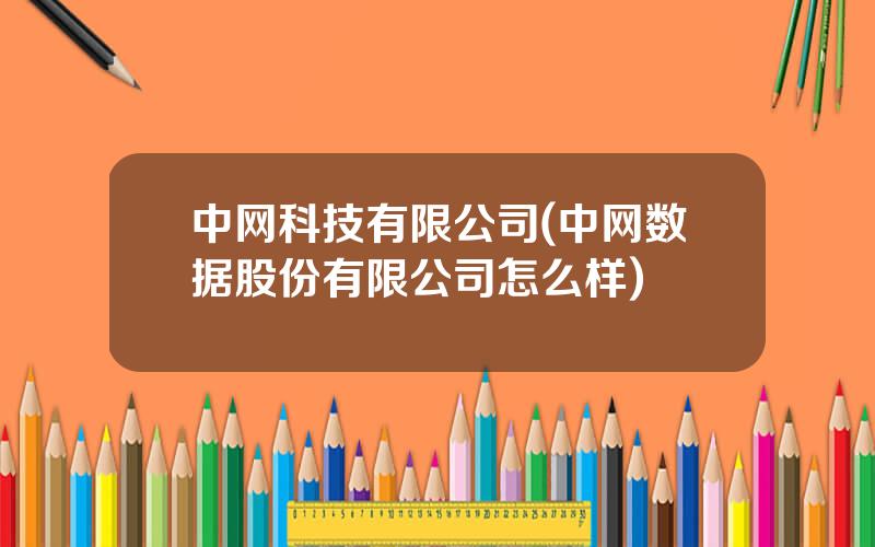 中网科技有限公司(中网数据股份有限公司怎么样)