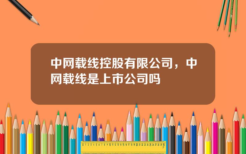 中网载线控股有限公司，中网载线是上市公司吗