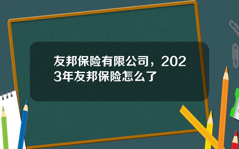 友邦保险有限公司，2023年友邦保险怎么了